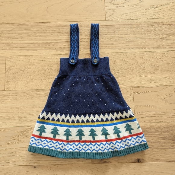 Hanna Andersson Baby Holiday Sweater Dress - Winter Solstice - 18-24 months - Picture 1 of 6